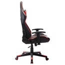 vidaXL fekete és piros műbőr gamer szék