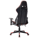 vidaXL fekete és piros műbőr gamer szék