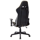 vidaXL fekete és arany színű műbőr gamer szék