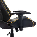 vidaXL fekete és arany színű műbőr gamer szék