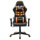 vidaXL fekete és narancssárga műbőr gamer szék