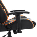 vidaXL fekete és narancssárga műbőr gamer szék