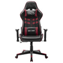 vidaXL fekete és bordó műbőr gamer szék