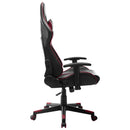 vidaXL fekete és bordó műbőr gamer szék