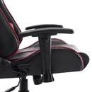 vidaXL fekete és bordó műbőr gamer szék