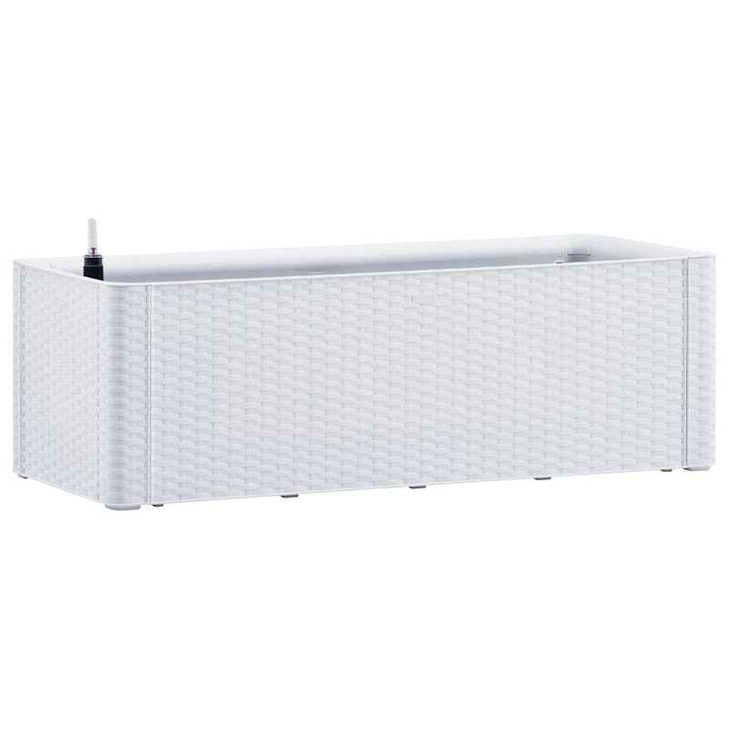 vidaXL fehér kerti magaságyás önöntöző rendszerrel 100 x 43 x 33 cm