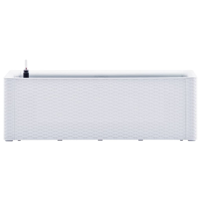 vidaXL fehér kerti magaságyás önöntöző rendszerrel 100 x 43 x 33 cm