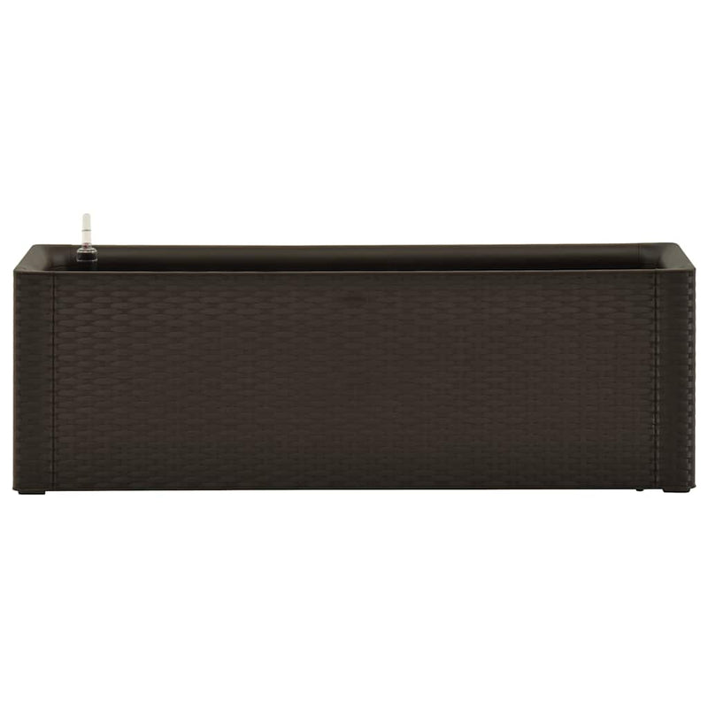 vidaXL mokkaszínű kerti magaságyás öntözőrendszerrel 100 x 43 x 33 cm