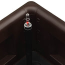 vidaXL mokkaszínű kerti magaságyás öntözőrendszerrel 100 x 43 x 33 cm