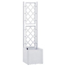 vidaXL fehér kerti magaságyás ráccsal és öntözőrendszerrel