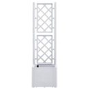 vidaXL fehér kerti magaságyás ráccsal és öntözőrendszerrel