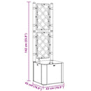 vidaXL fehér kerti magaságyás ráccsal és öntözőrendszerrel