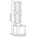 vidaXL kávébarna kerti magaságyás ráccsal és öntözőrendszerrel