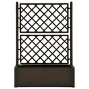 vidaXL kávébarna kerti magaságyás ráccsal és öntözőrendszerrel