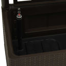 vidaXL kávébarna kerti magaságyás ráccsal és öntözőrendszerrel