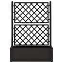 vidaXL antracitszürke kerti magaságyás ráccsal és önöntöző rendszerrel