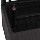 vidaXL antracitszürke kerti magaságyás ráccsal és önöntöző rendszerrel