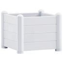 vidaXL fehér kerti PP magaságyás 43 x 43 x 35 cm