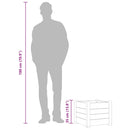 vidaXL fehér kerti PP magaságyás 43 x 43 x 35 cm