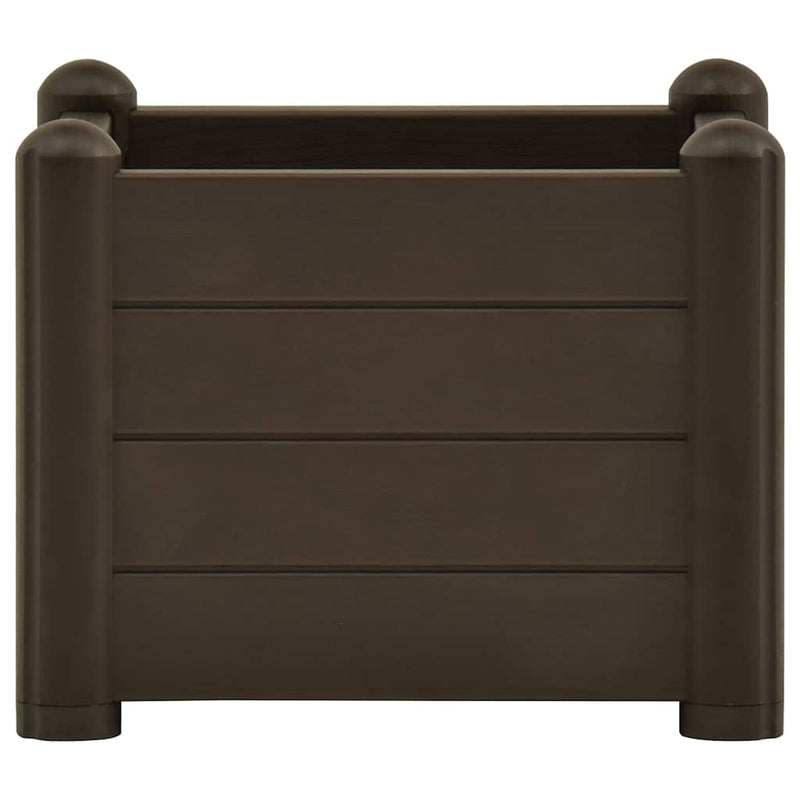 vidaXL kávébarna kerti PP magaságyás 43 x 43 x 35 cm