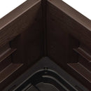 vidaXL kávébarna kerti PP magaságyás 43 x 43 x 35 cm