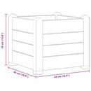 vidaXL antracitszürje kerti PP magaságyás 43 x 43 x 35 cm