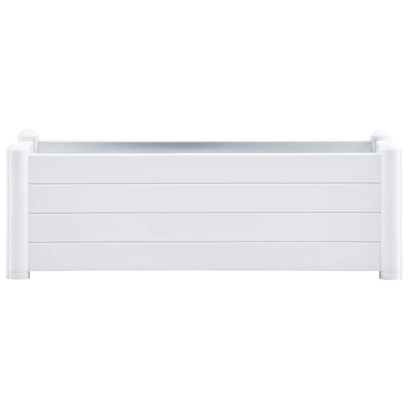 vidaXL fehér kerti PP magaságyás 100 x 43 x 35 cm