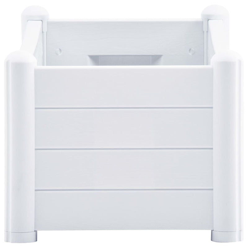vidaXL fehér kerti PP magaságyás 100 x 43 x 35 cm