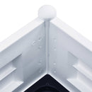 vidaXL fehér kerti PP magaságyás 100 x 43 x 35 cm