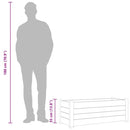 vidaXL fehér kerti PP magaságyás 100 x 43 x 35 cm