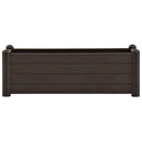 vidaXL kávészínű kerti PP magaságyás 100 x 43 x 35 cm