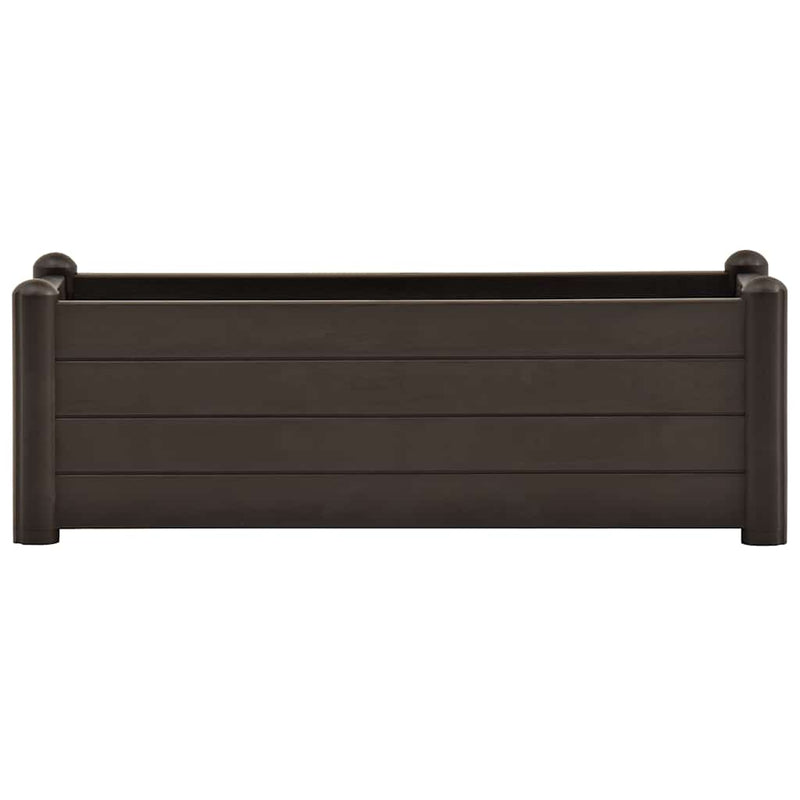 vidaXL kávészínű kerti PP magaságyás 100 x 43 x 35 cm