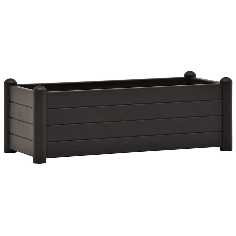 vidaXL antracitszürke kerti PP magaságyás 100 x 43 x 35 cm