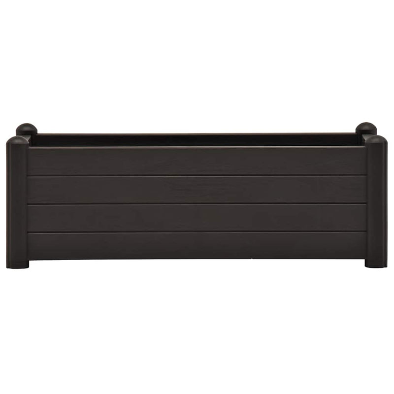 vidaXL antracitszürke kerti PP magaságyás 100 x 43 x 35 cm