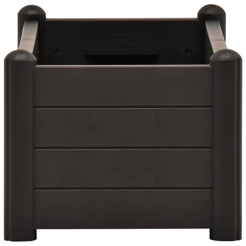 vidaXL antracitszürke kerti PP magaságyás 100 x 43 x 35 cm