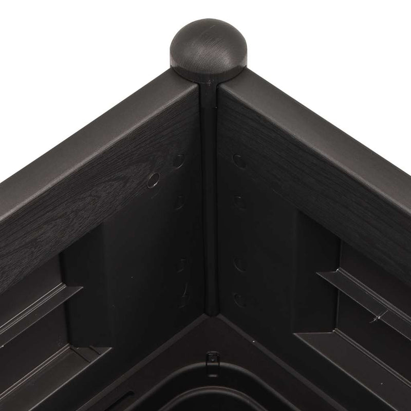 vidaXL antracitszürke kerti PP magaságyás 100 x 43 x 35 cm