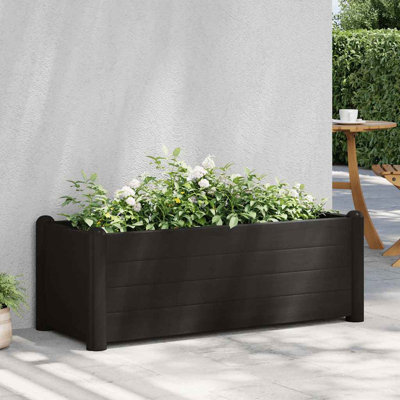 vidaXL antracitszürke kerti PP magaságyás 100 x 43 x 35 cm