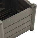 vidaXL antracitszürke polipropilén rácsos kerti ültető 43x43x142 cm