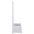 vidaXL fehér polipropilén rácsos kerti ültető 100 x 43 x 142 cm