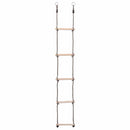vidaXL ötfokos tömör fenyőfa létra 210 cm