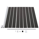 vidaXL fekete WPC kerítéspanel 175 x 186 cm