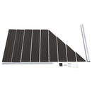 vidaXL fekete WPC kerítéspanel 95 x (105-180) cm