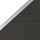 vidaXL fekete WPC kerítéspanel 95 x (105-180) cm
