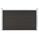 vidaXL fekete WPC kerítéspanel 180 x 105 cm