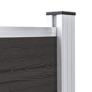 vidaXL fekete WPC kerítéspanel 175 x 105 cm