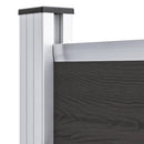 vidaXL fekete WPC kerítéspanel 95 x 186 cm