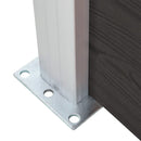 vidaXL fekete WPC kerítéspanel 95 x 186 cm