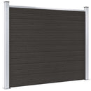 vidaXL fekete WPC kerítéspanel 180 x 146 cm