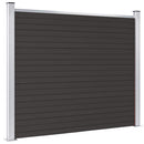 vidaXL fekete WPC kerítéspanel 180 x 146 cm