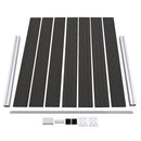 vidaXL fekete WPC kerítéspanel 180 x 146 cm
